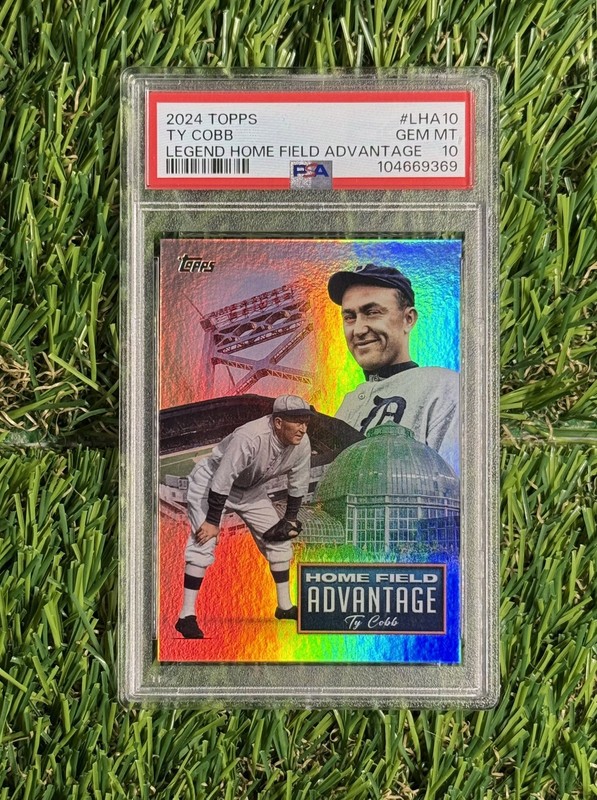 2024 Topps Legendary Home Field Advantage TY Cobb #LHA10 PSA 10 Gem Mint POP 16