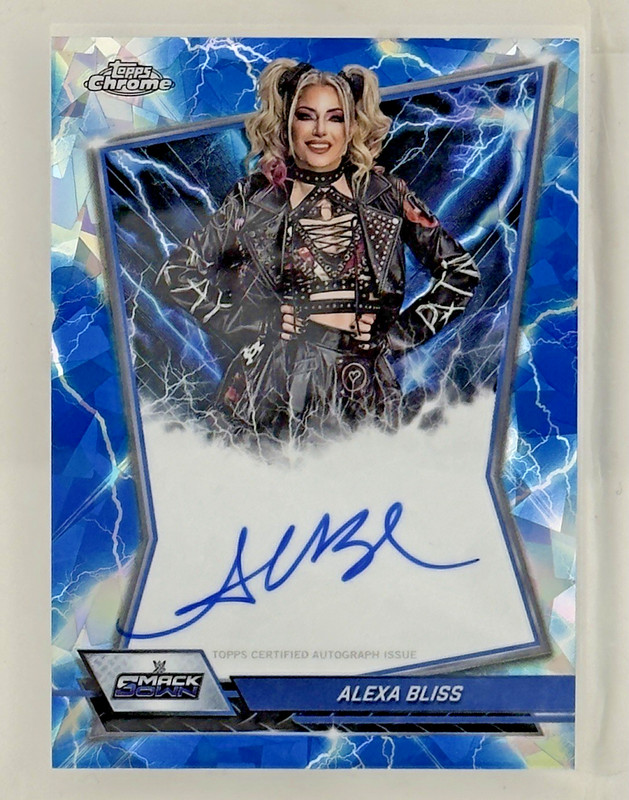 2026 Topps Chrome WWE Sapphire Alexa Bliss Blue Brand Autographs BBA-BLI SP
