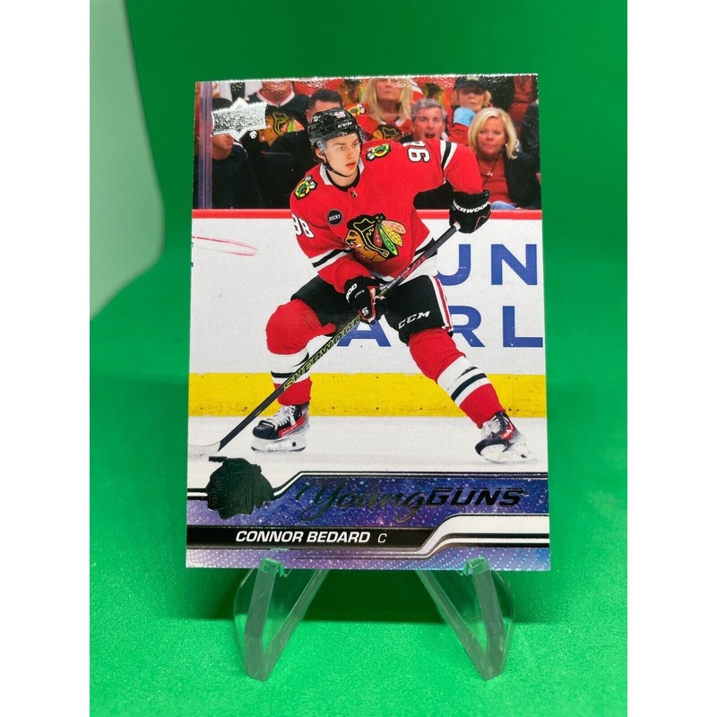 2023-24 UD Series 2 Connor Bedard Young Guns RC #451 Chicago Blackhawks