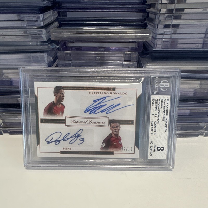 Ronaldo/Pepe 2016 National Treasures DUAL SIGNATURES AUTO /15
