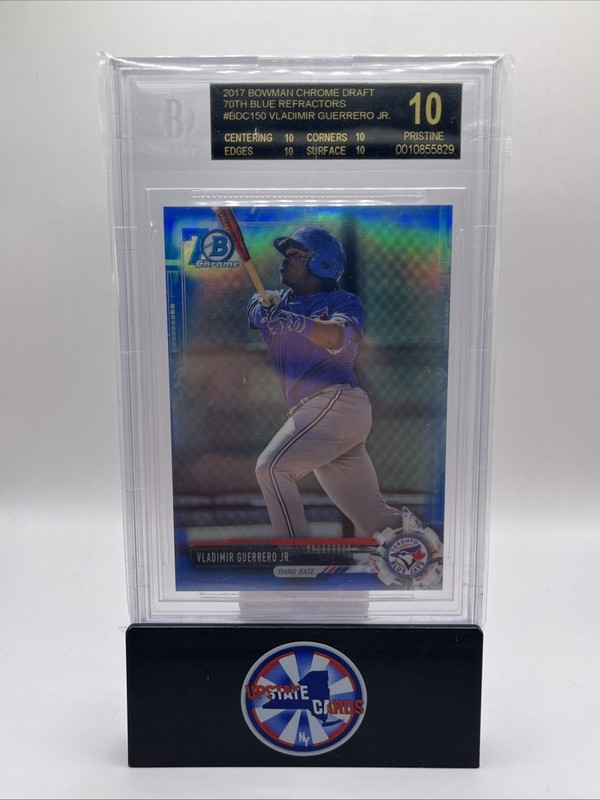 2017 Bowman Chrome Draft Vladimir Guerrero Jr. 70th Blue /200 BGS 10 Black Label