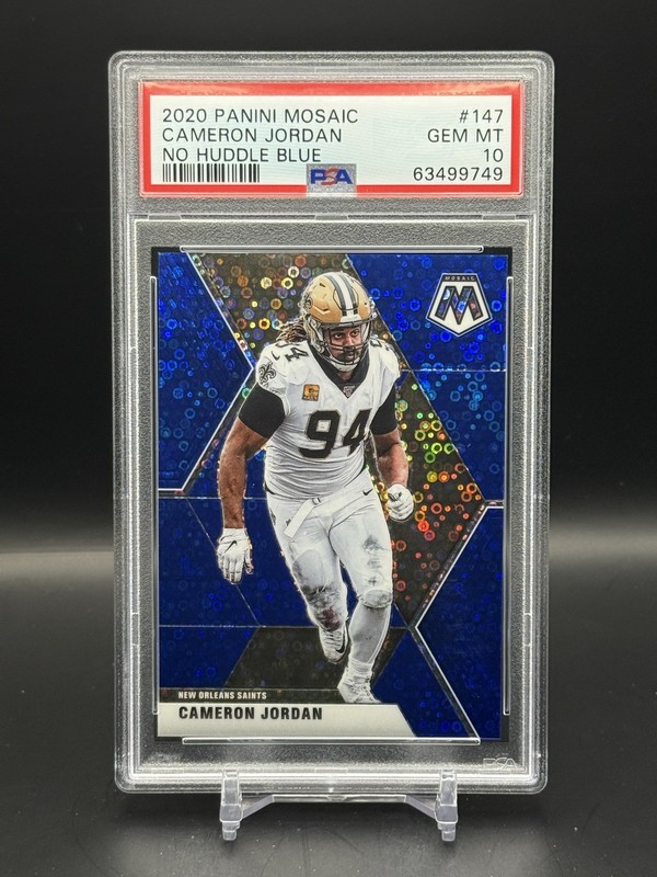2020 Mosaic Blue No Huddle #147 Cameron Jordan 42/75 PSA 10!