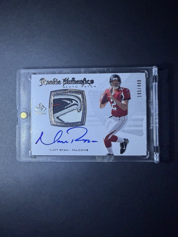 Matt Ryan 2008 SP Authentic - Rookie Authentics Auto Patch #300 /499 FALCONS