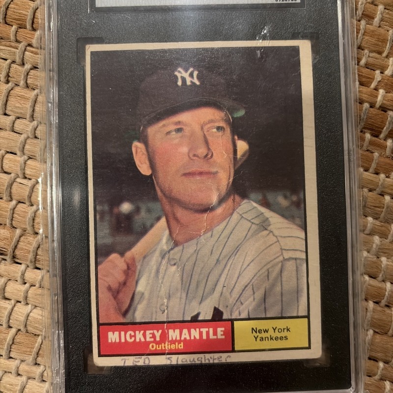 1961 Topps Mickey Mantle Yankees #300 PSA 1 PR  view 2