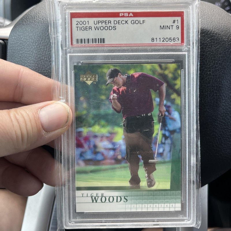 Tiger Woods 2001 Upper Deck PSA 9 Mint Tiger Woods #1 🔥🔥 view 1