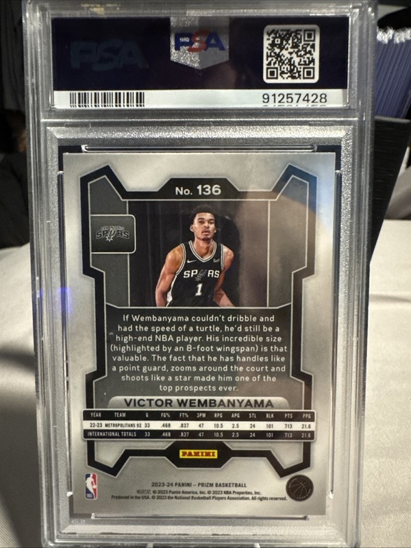 2023-24 Panini Prizm - Victor Wembanyama #136 (RC) view 2
