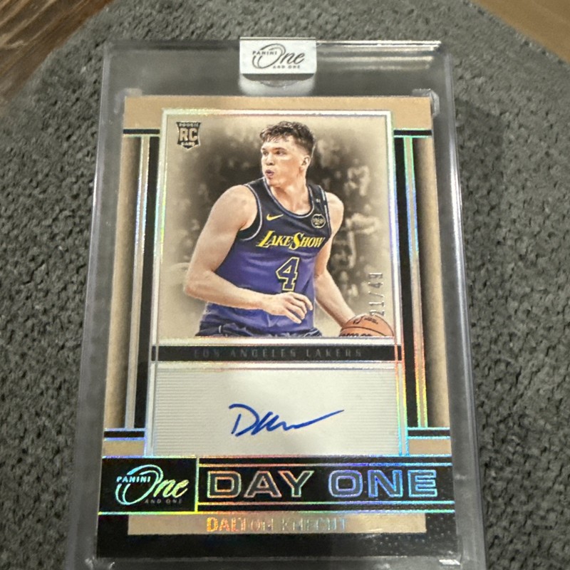 2024-25 Panini One and One - Day One Signatures Dalton Knecht #DOS-DAL /49  view 2