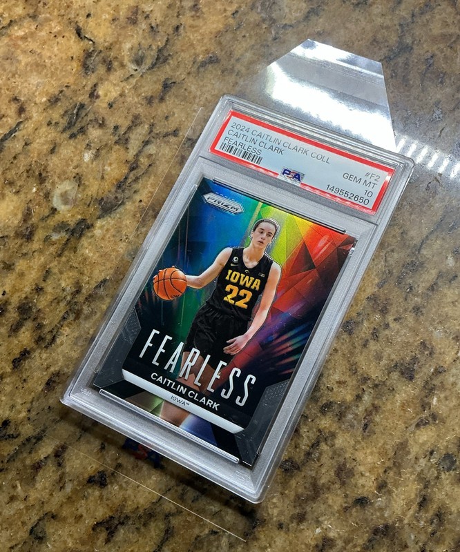 CAITLIN CLARK 2024 Panini Collection - Fearless Prizm non auto PSA GEM MINT 10