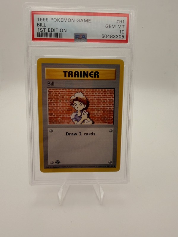 1999 POKEMON BASE SET 1ST EDITION #91 BILL  PSA 10 GEM MINT