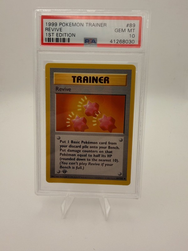 1999 POKEMON BASE SET 1ST EDITION #89 REVIVE PSA 10