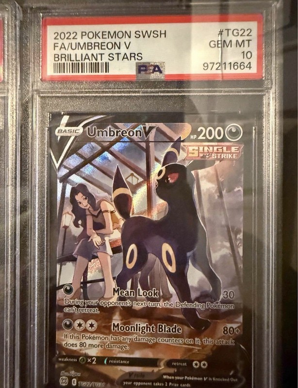 Pokemon PSA 10 Umbreon V TG22/TG30 Brilliant Stars Trainer Gallery Holo