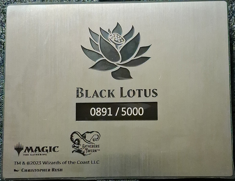 Magic: The Gathering Black Lotus Limited Edition Metal Relief by Christopher Ru…