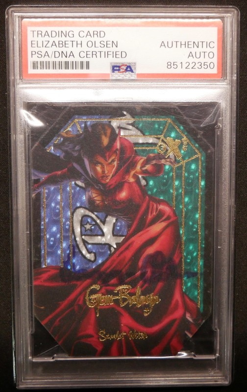 2016 UpperDeck Marvel Gems- Elizabeth Olsen ON CARD  auto GemBalaya ScarletWitch