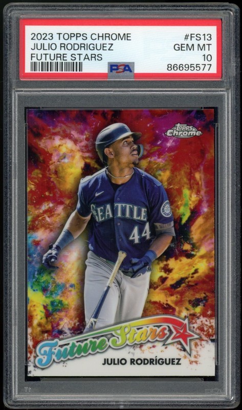 2023 Topps Chrome Future Stars #FS13 Julio Rodriguez PSA 10