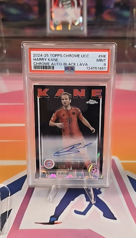 2024 Topps Chrome UCC Harry Kane Black Auto #10/10~=1/1 First Year Bayern Munich