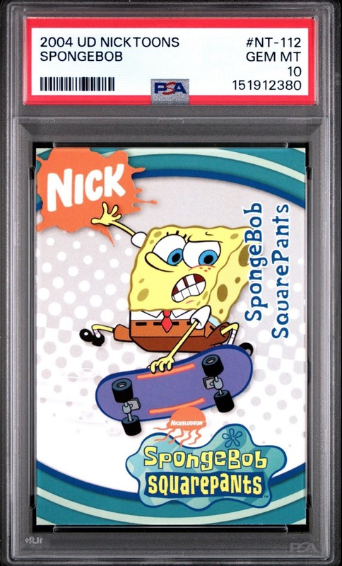 2004 Upper Deck Nicktoons SpongeBob SquarePants #NT112 PSA 10