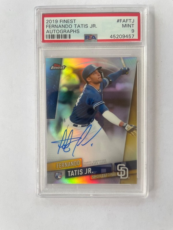 2019 FINEST AUTOS #FA-FTJ FERNANDO TATIS  JR. PSA 9 AUTO MINT 🔥