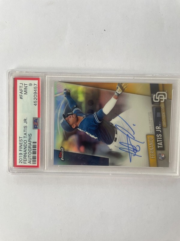 2019 FINEST AUTOS #FA-FTJ FERNANDO TATIS  JR. PSA 9 AUTO MINT 🔥 view 2