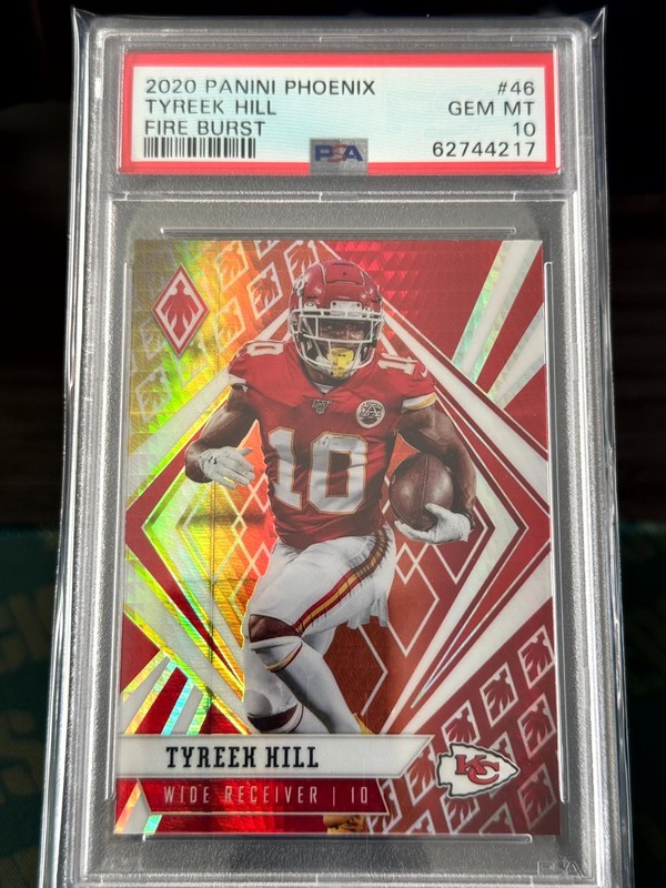 2020 Panini Phoenix - Tyreek Hill #46 Fire Burst PSA 10
