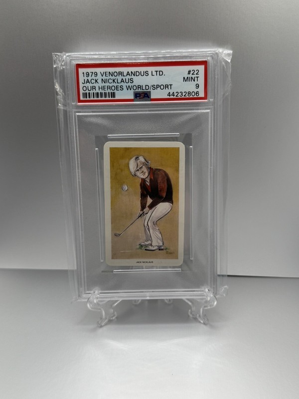 1979 VENORLANDUS, LTD. #22 JACK NICKLAUS PSA MINT 9 ROOKIE LOW POP - RARE HOF