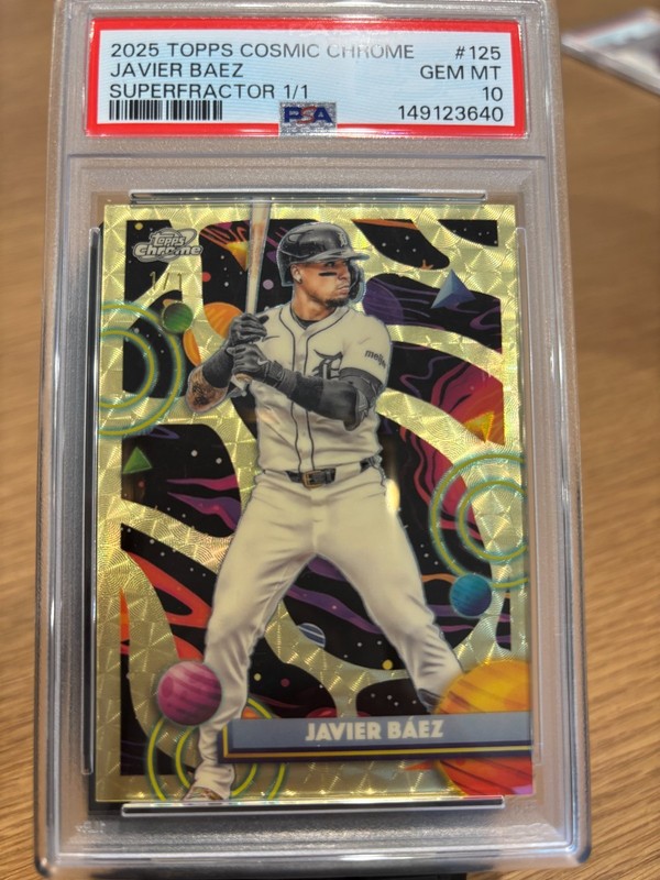 2025 Topps Cosmic Chrome Javier Báez Superfractor 1/1 PSA 10 GEM MINT 🔥 POP 1 view 2