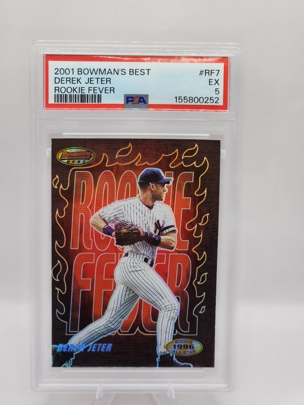 2001 Bowman's Best - Rookie Fever Derek Jeter #RF7 PSA 5