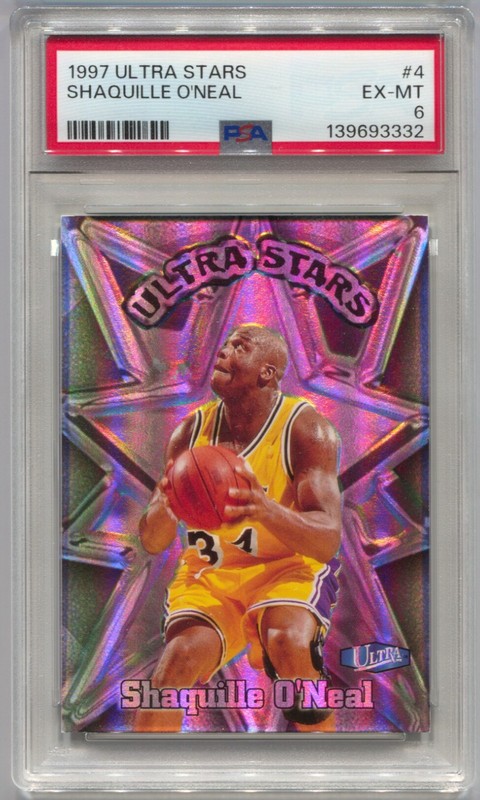 1997-98 Fleer Ultra Shaquille O'Neal Ultra Stars PSA 6