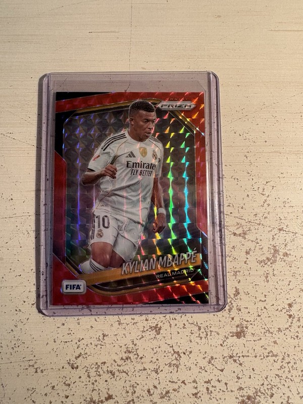 Kylian Mbappe Prizm FIFA Red Mosaic Card 2026 #181