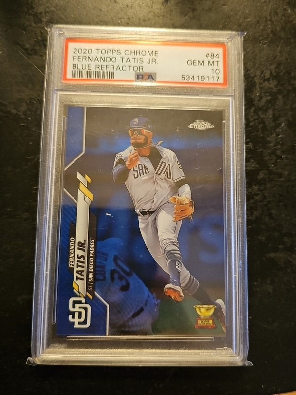 2020 Topps Chrome - Fernando Tatís Jr. #84 Blue Refractor /150 PSA 10
