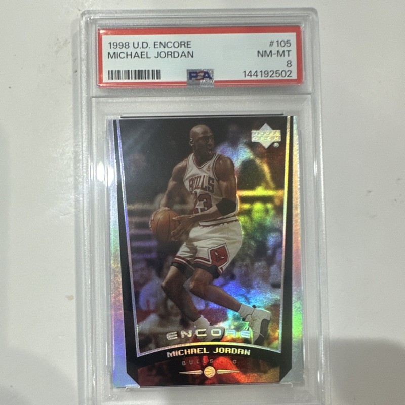 Upper Deck Encore 1998-99 Michael Jordan #105 PSA 8 Base Chicago Bulls