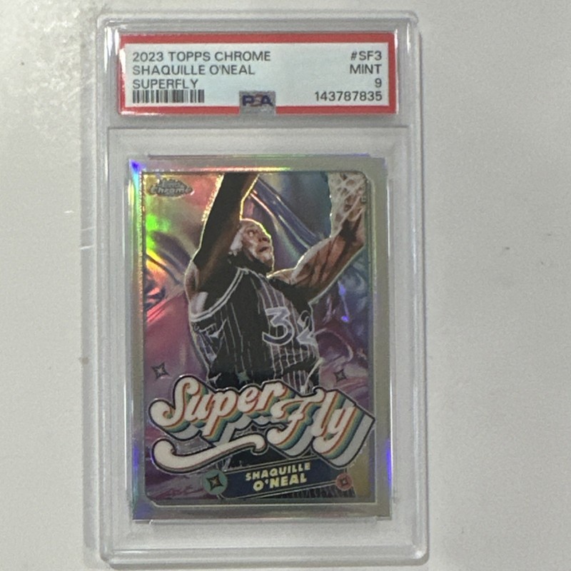 Shaquille O'Neal 2023 Topps Chrome Superfly #SF3 PSA 9 Magic Insert