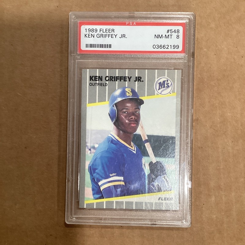 1989 Fleer Ken Griffey Jr. #548 Rookie PSA NMMT 8 Fresh Grade Mariners RC🔥🔥