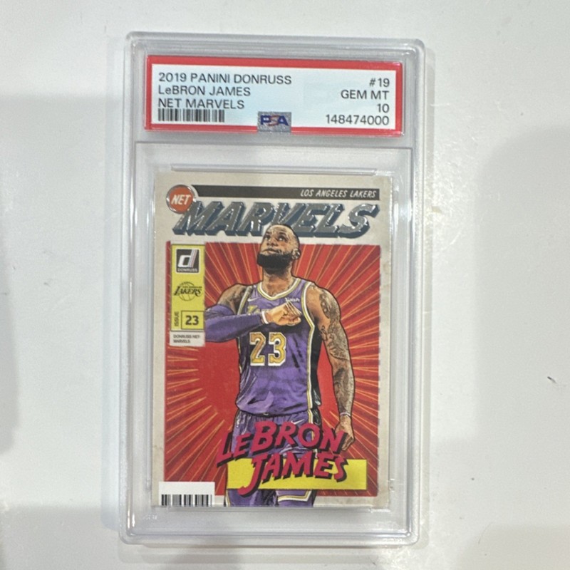 Panini 2019-20 Donruss Net Marvels LeBron James #19 PSA 10 Lakers