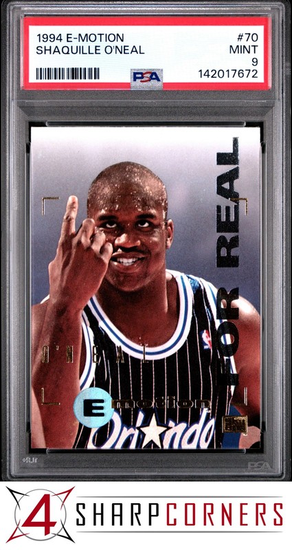 1994 E-MOTION #70 SHAQUILLE O'NEAL MAGIC HOF PSA 9