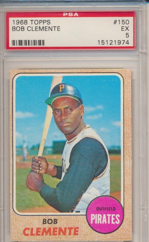 1968 Topps Roberto Clemente #150 PSA5 EX