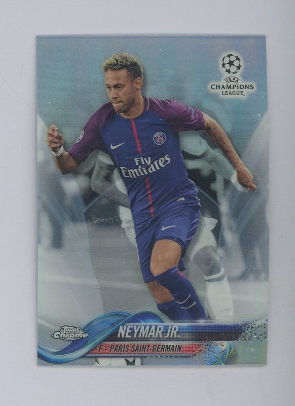 2017 Topps Chrome UEFA Neymar Jr. A Silver Refractor