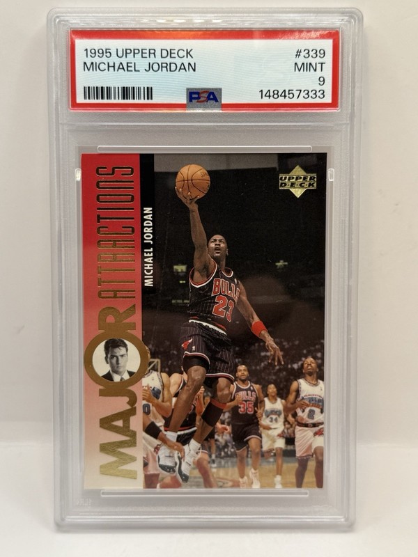 1995-96 Upper Deck - Major Attractions #339 Michael Jordan PSA 9