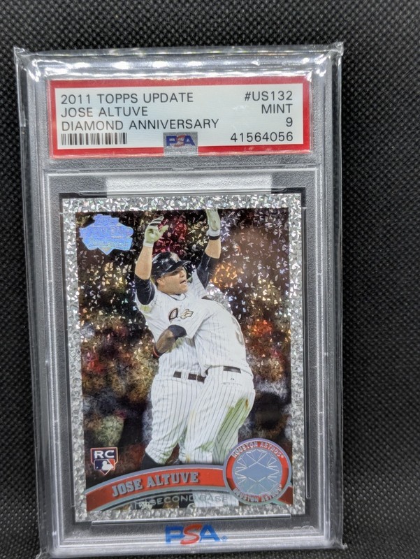 Jose Altuve Rookie Card 2011 Topps Update Diamond Anniversary #US132 PSA 9
