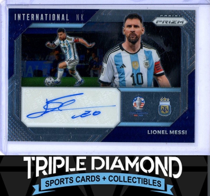 2024-25 Panini Prizm Lionel Messi International Ink Autograph Auto Argentina L31