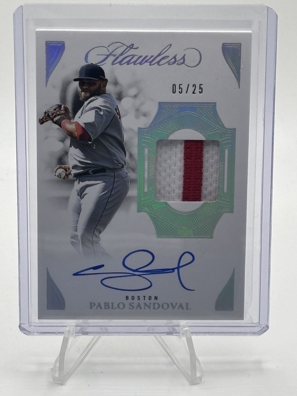 2025 PANINI FLAWLESS #PPV-PS - PABLO SANDOVAL PRIME PATCH AUTO /25