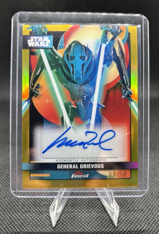 Topps Star Wars Finest General Grievous Matthew Wood Auto FA-AW0 #09/50