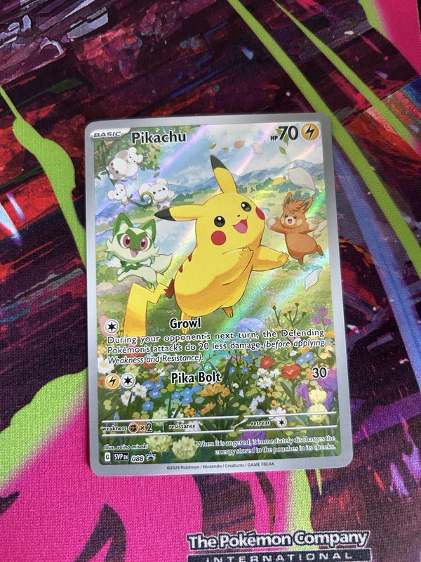 Pokémon Pikachu TCG SVP088 Black Star Promo Card NM/M Condition
