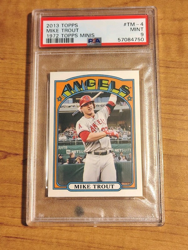 2013 Topps 1972 Topps Minis Mike Trout #TM-4 PSA 9 MINT