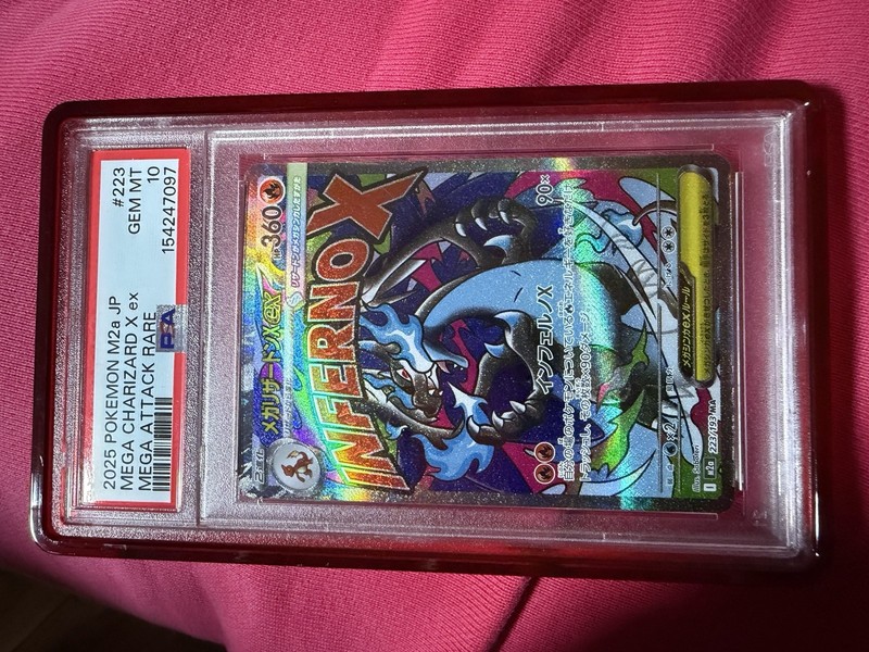 Pokémon Mega Charizard X EX M2a Mega Dream Ex Holo PSA 10 223/193 JP 2025