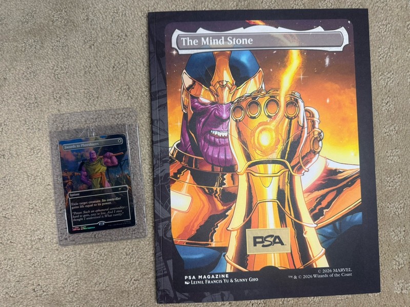 THANOS Magic the Gathering PSA Magazine Promo Swords to Plowshares Marvel