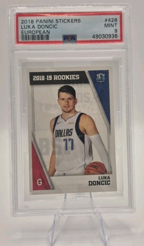 2018 Panin Stickers Luka Doncic European Psa 9 Rookie