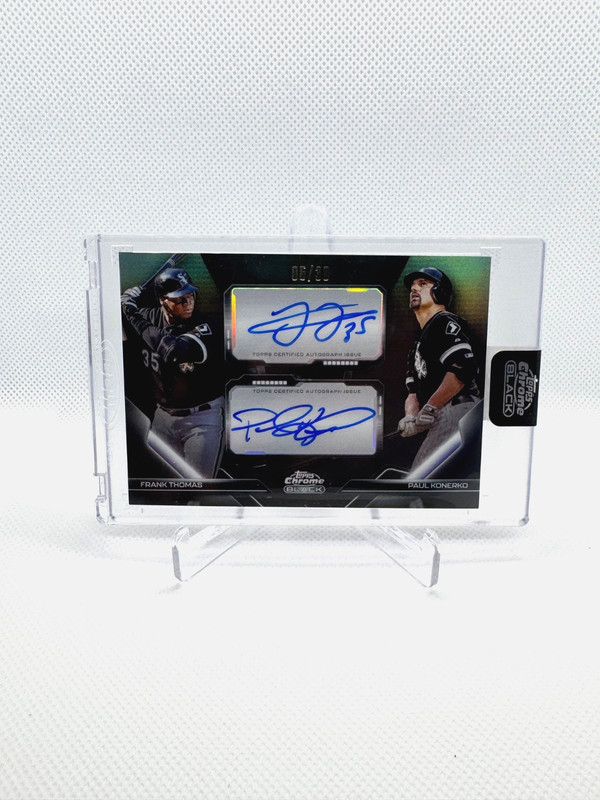 2026 Topps Chrom Black Pitch Black Pairings Dual Auto Frank Thomas Paul Konerko