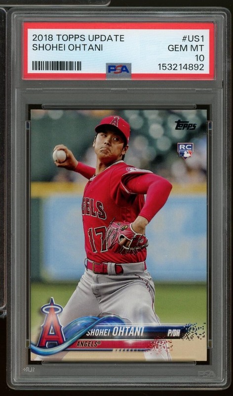 Shohei Ohtani Rookie Card 2018 Topps Update #US1 PSA 10