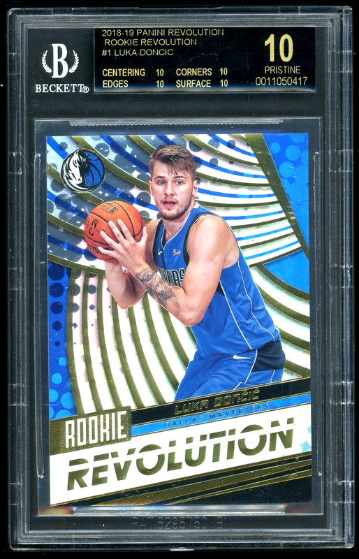 2018-19 Panini Revolution Rookie Rev. Luka Doncic BGS 10-Black Label *POP 1*