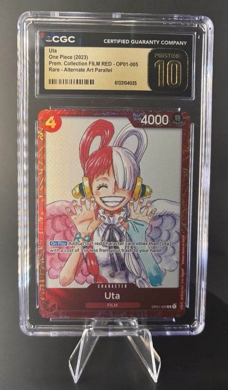 Uta OP01-005 Premium Card Collection Film Red One Piece CGC 10 Pristine